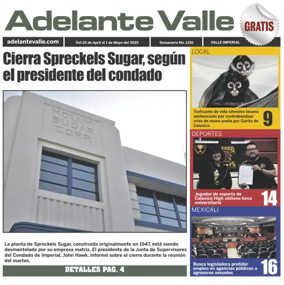 Cover of Adelante Valle