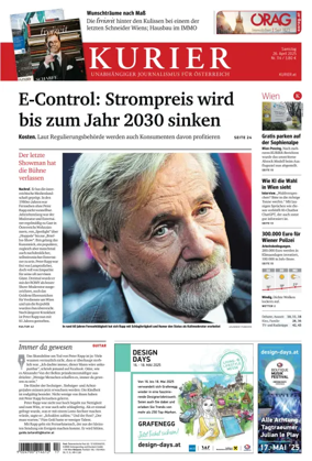 Cover of Kurier (Samstag)