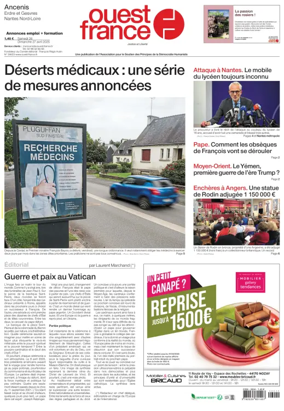 Cover of Ouest France (Ancenis)