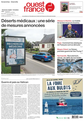 Cover of Ouest France (Avranches)