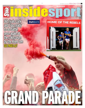 Cover of Irish Daily Star - Inside Sport