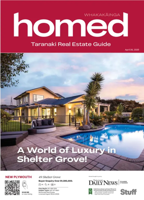 Cover of Homed Taranaki Daily News