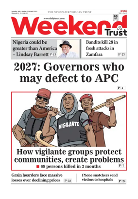 Cover of Weekly Trust