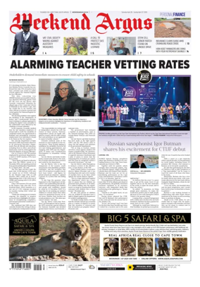 Cover of Weekend Argus (Saturday Edition)