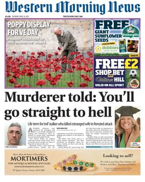 Cover of Western Morning News (Saturday)