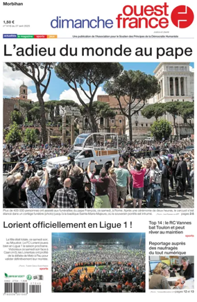 Cover of Dimanche Ouest France (Morbihan)