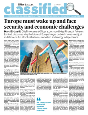 Cover of The Sunday Times of Malta - Classified