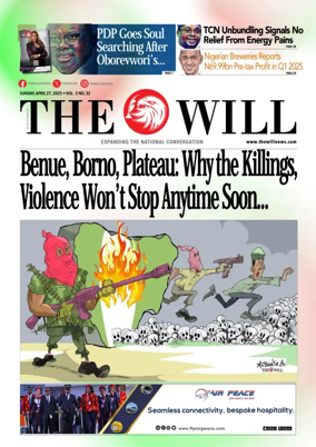 Cover of THEWILL NEWSPAPER