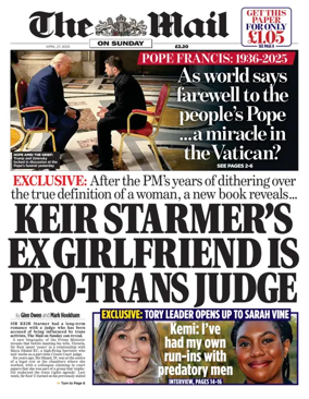 Cover of The Mail on Sunday