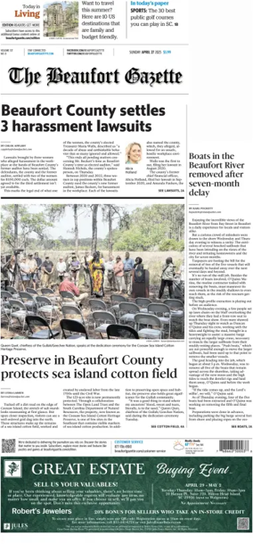 Cover of Beaufort Gazette (Sunday)