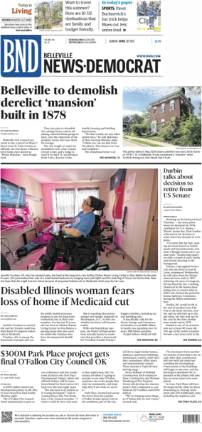 Cover of Belleville News-Democrat (Sunday)