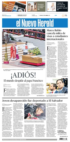 Cover of El Nuevo Herald (Sunday)