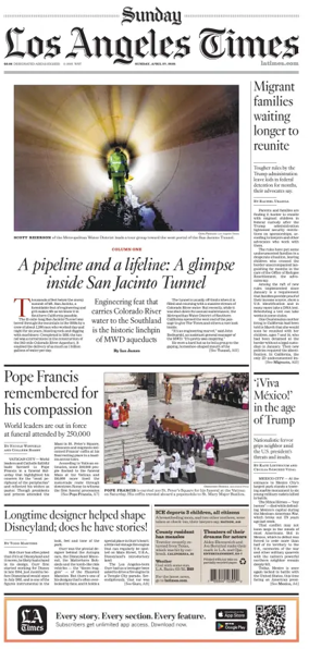 Cover of Los Angeles Times (Sunday)