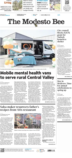 Cover of The Modesto Bee (Sunday)