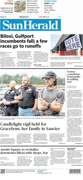 Cover of The Sun Herald (Sunday)