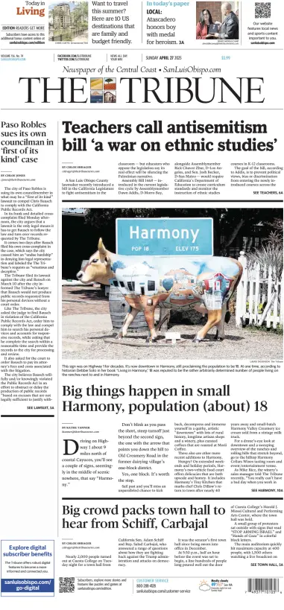Cover of The Tribune (SLO) (Sunday)