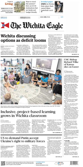 Cover of The Wichita Eagle (Sunday)