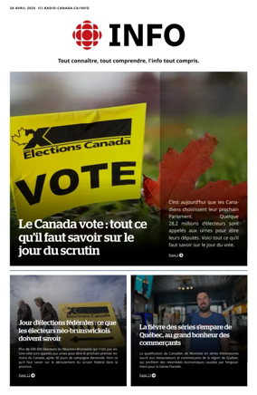 Cover of Radio-Canada Info