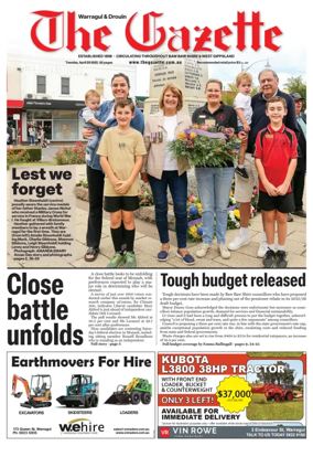 Cover of Warragul & Drouin Gazette