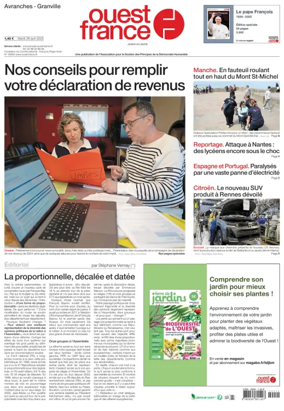 Cover of Ouest France (Avranches)