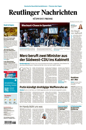 Cover of Reutlinger Nachrichten