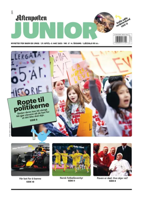 Cover of Aftenposten Junior