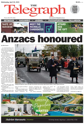 Cover of Seymour Telegraph