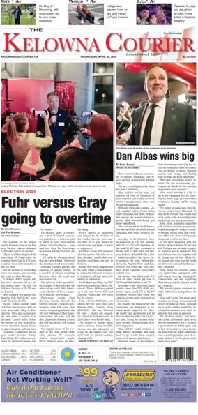 Cover of The Daily Courier