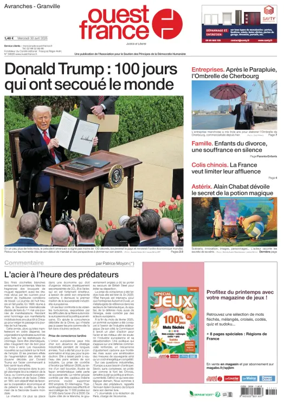Cover of Ouest France (Avranches)