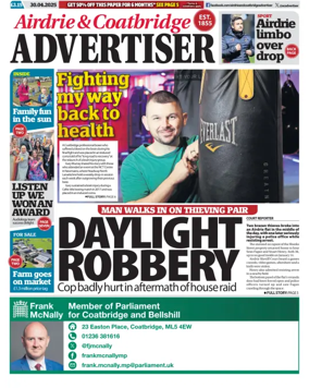 Cover of Airdrie & Coatbridge Advertiser