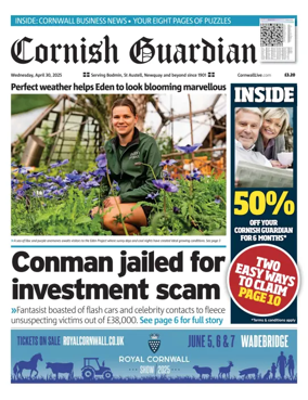 Cover of Cornish Guardian (Bodmin & East Cornwall)