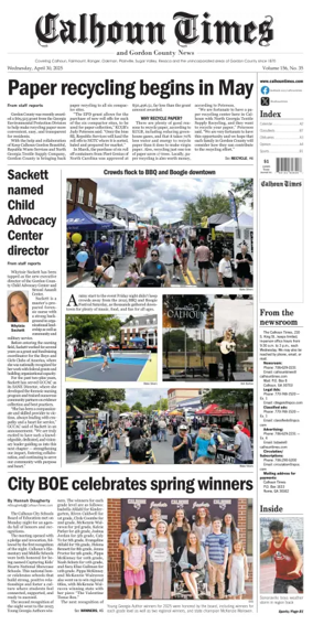 Cover of Calhoun Times