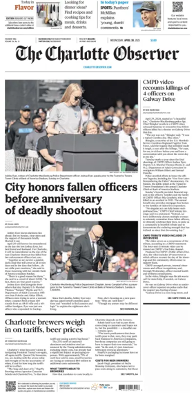 Cover of The Charlotte Observer