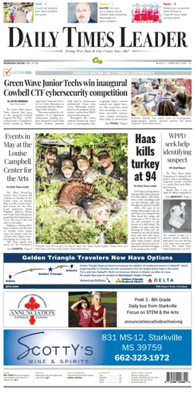 Cover of Daily Times Leader