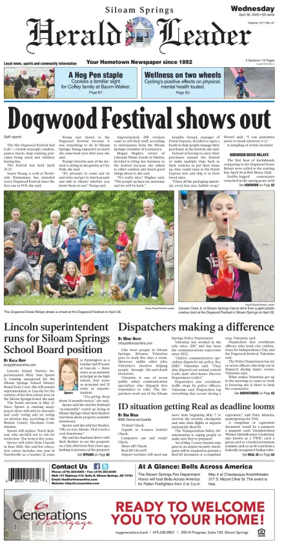 Cover of Siloam Springs Herald Leader