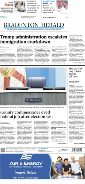 Cover of The Bradenton Herald