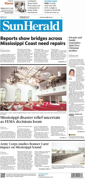 Cover of The Sun Herald