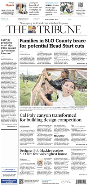 Cover of The Tribune (SLO)