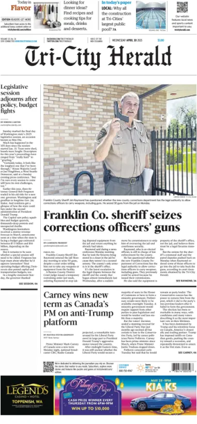 Cover of Tri-City Herald