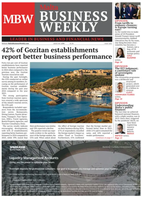 Cover of The Malta Business Weekly