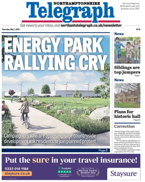 Cover of Northants Evening Telegraph