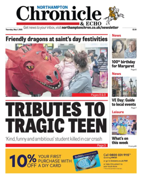 Cover of The Northampton Chronicle and Echo