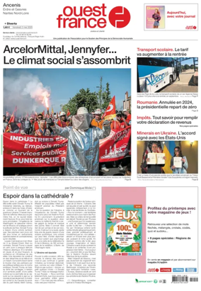 Cover of Ouest France (Ancenis)