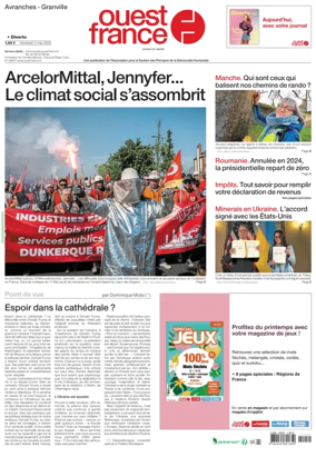 Cover of Ouest France (Avranches)