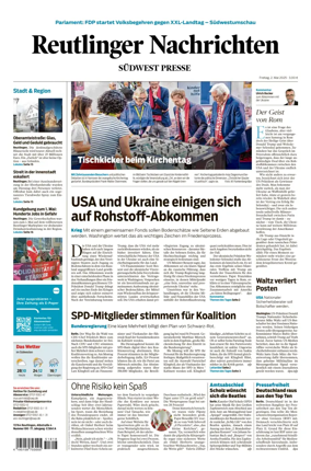 Cover of Reutlinger Nachrichten