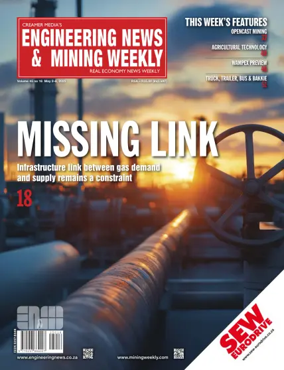Cover of Engineering News and Mining Weekly