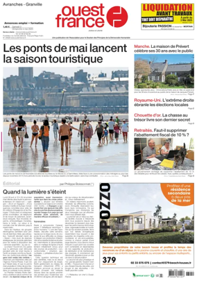 Cover of Ouest France (Avranches)