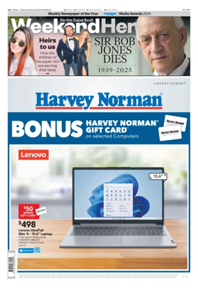 Cover of Weekend Herald