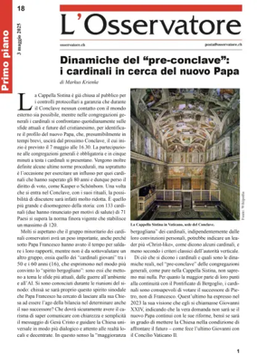 Cover of L'Osservatore