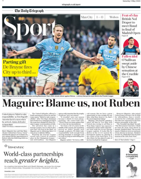 Cover of The Daily Telegraph - Sport Saturday